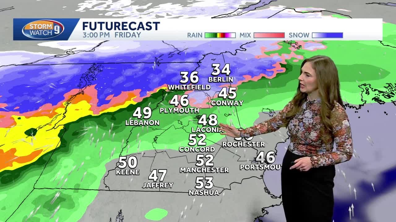 Video: Snow, rain move through