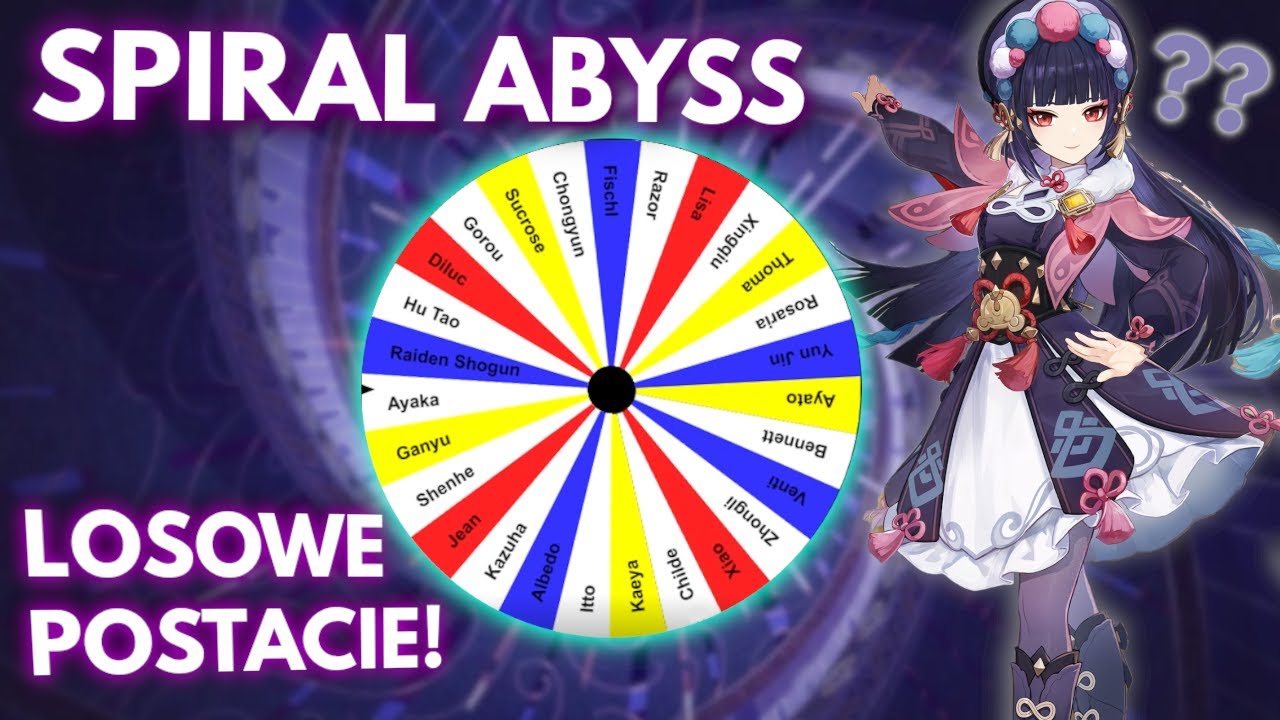 SPIRAL ABYSS LOSOWYMI POSTACIAMI! *BYŁO CIĘŻKO*