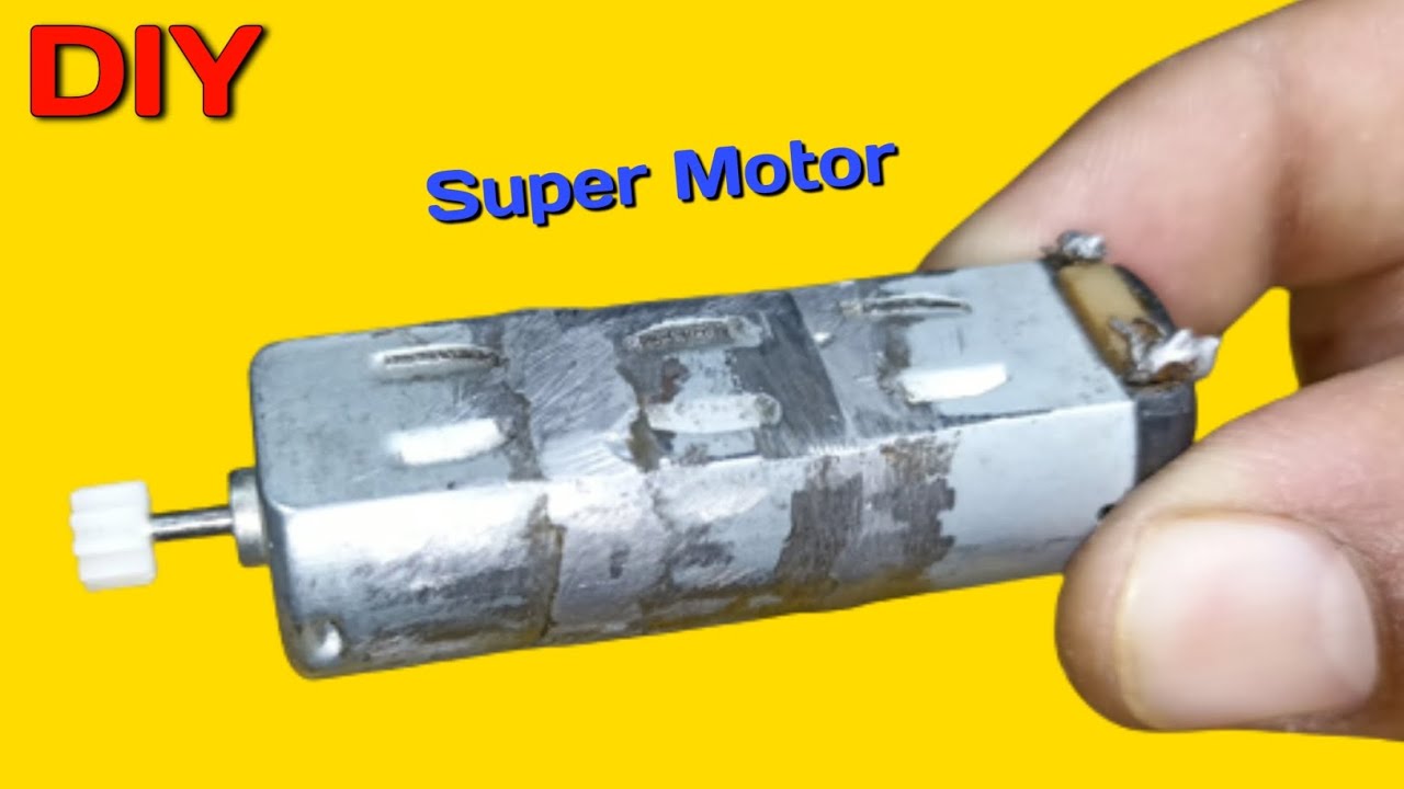 How to make most powerful DC Motor at home | Combine 3 DC Motors to make very powerful DC Motor