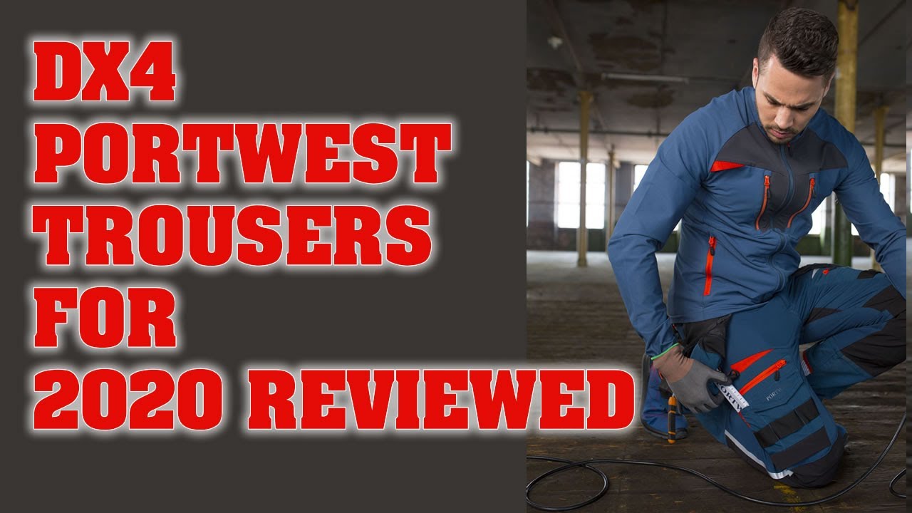 DX4 Flex Trousers from Portwest In Metro Blue - Reviewed