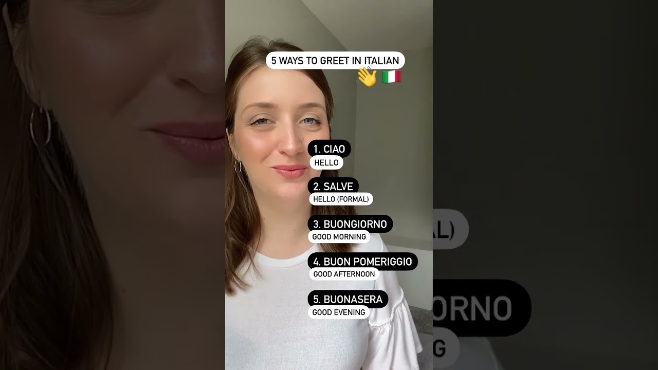 Learn Italian greetings #language #pronunciation #europeanlanguage #italianway