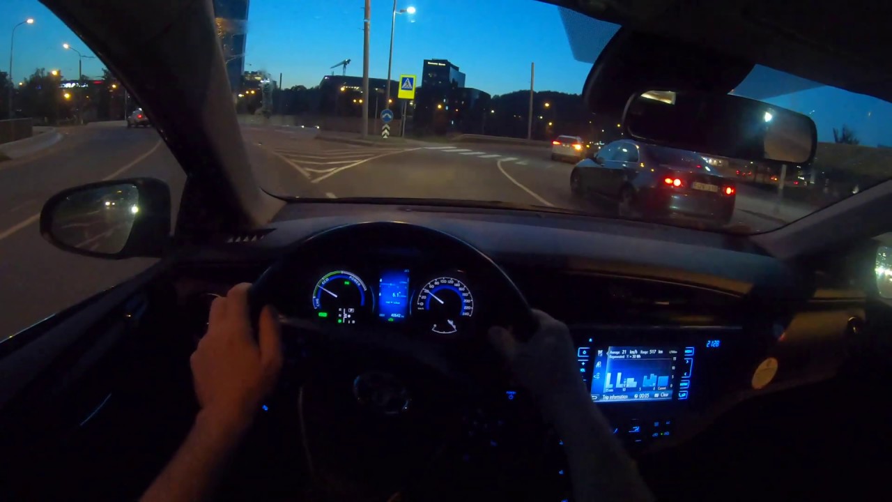 Auris Hybrid Night | 4K POV Test Drive #294 Joe Black