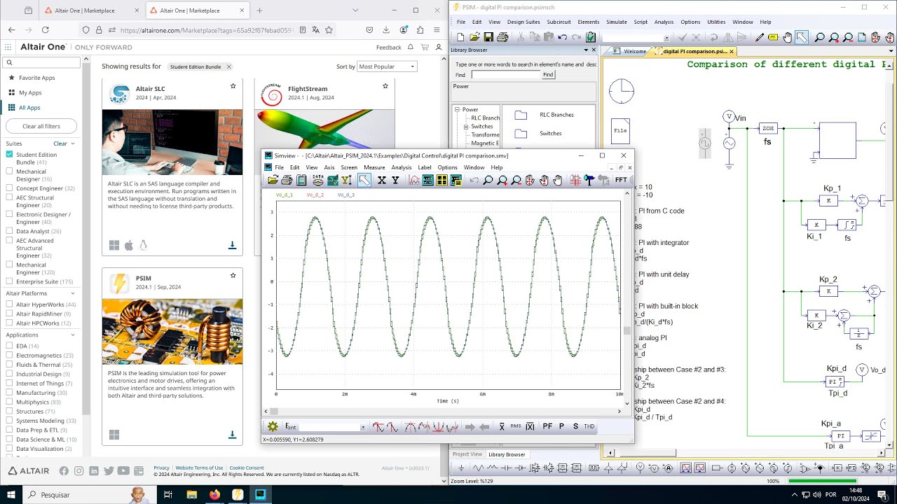 Altair PSIM 2024.1 Student Edition: Installation and activation