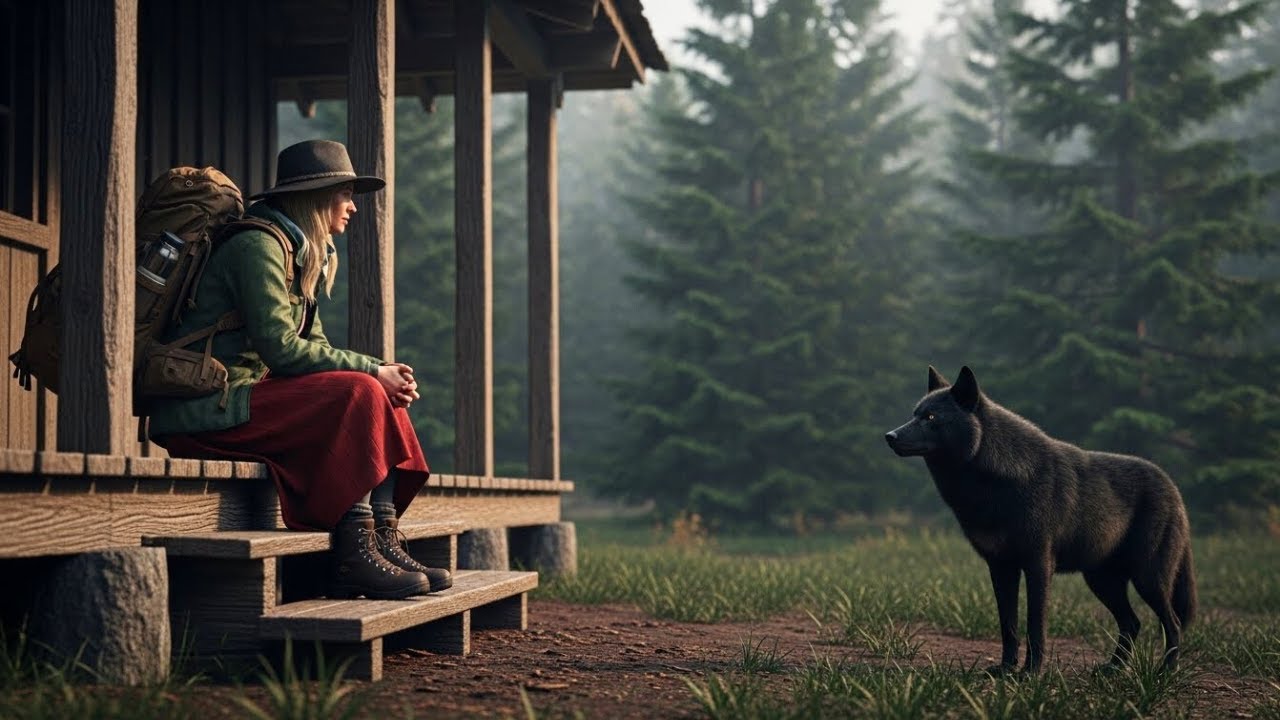 Elle revoit le loup qu’elle a sauvé 20 ans plus tôt… Ce qu’il fait est incroyable