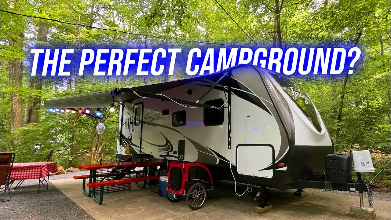 The MOST BEAUTIFUL RV Campground 🤩 Lake in Wood (Sun Outdoors Retreats Lancanster County)