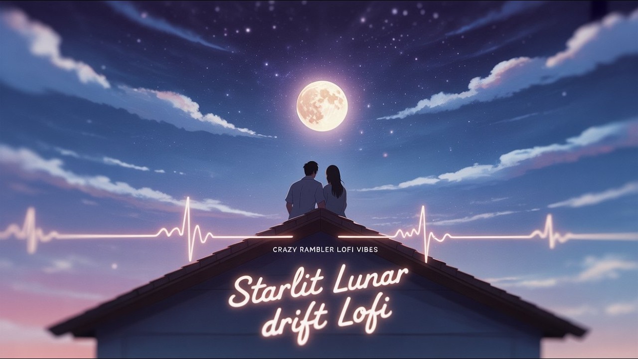 Starlit Lunar Drift Lofi 🌌 Deep Space Chill Beats for Dreaming Relaxation | Crazy Rambler Lofi Vibes