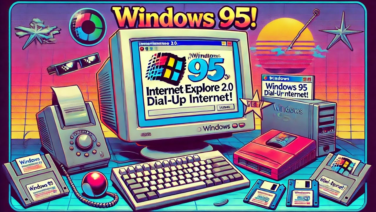 Windows 95 dial-up internet in 2024 - 86Box