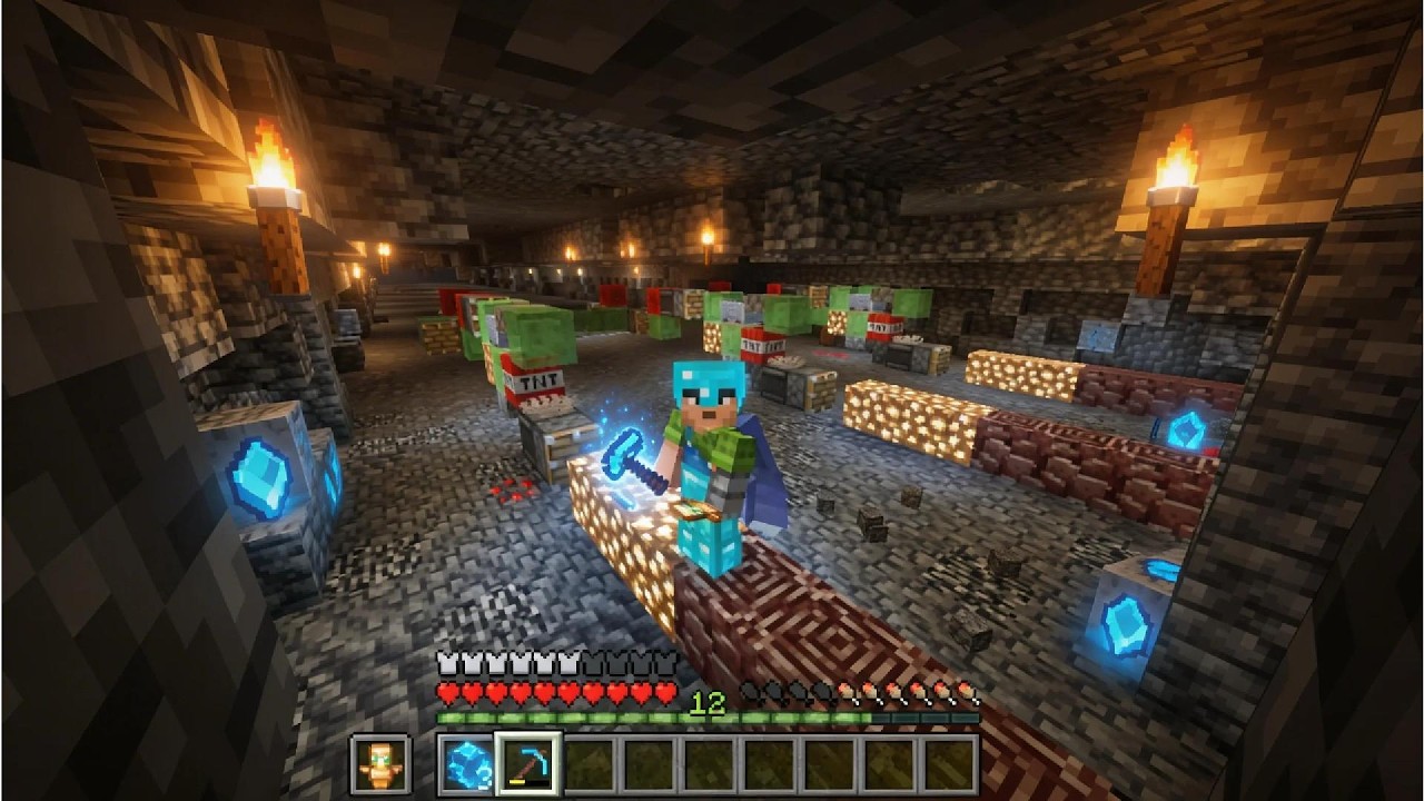 Hice 3 Máquinas Automáticas para Conseguir DIAMANTES en Minecraft 💎