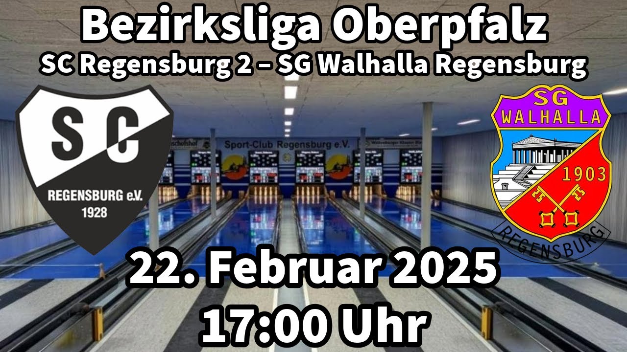 SC Regensburg 2 – SG Walhalla Regensburg | Bezirkliga Oberpfalz 2024/2025 Kegeln Classic Männer