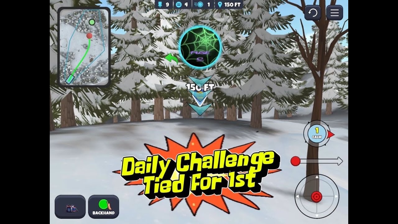 Daily Challenge, 1/27/26, Tied for 1st : Disc Golf Valley