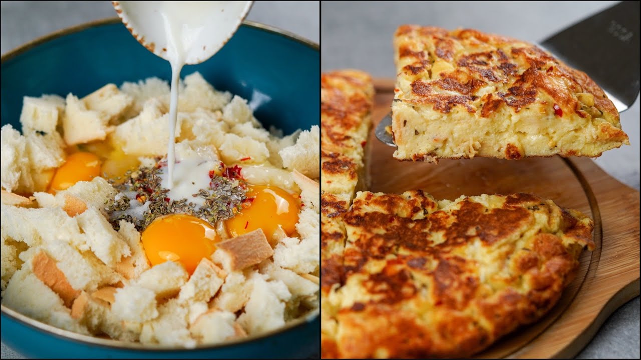 DON'T WASTE YOUR STALE BREAD, YOU CAN MAKE LEFTOVER BREAD OMELETTE RECIPE | DELICIOUS BREAD OMELETTE