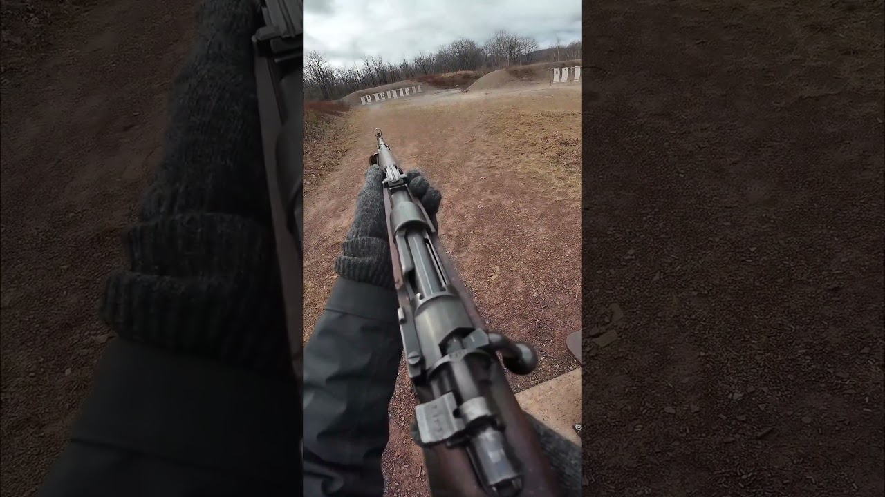 WWII Kar98k POV #kar98k #mauser #WWII #WW2 #POV #Shooting #K98k  #stripperclip #firing #boltaction