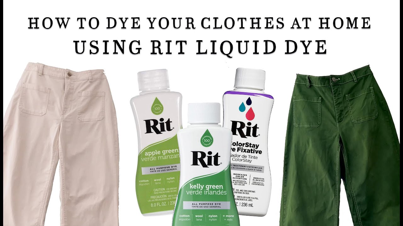 How to Use Rit Liquid Dye and Color Stay Fixative on clothes - Stove Top Method