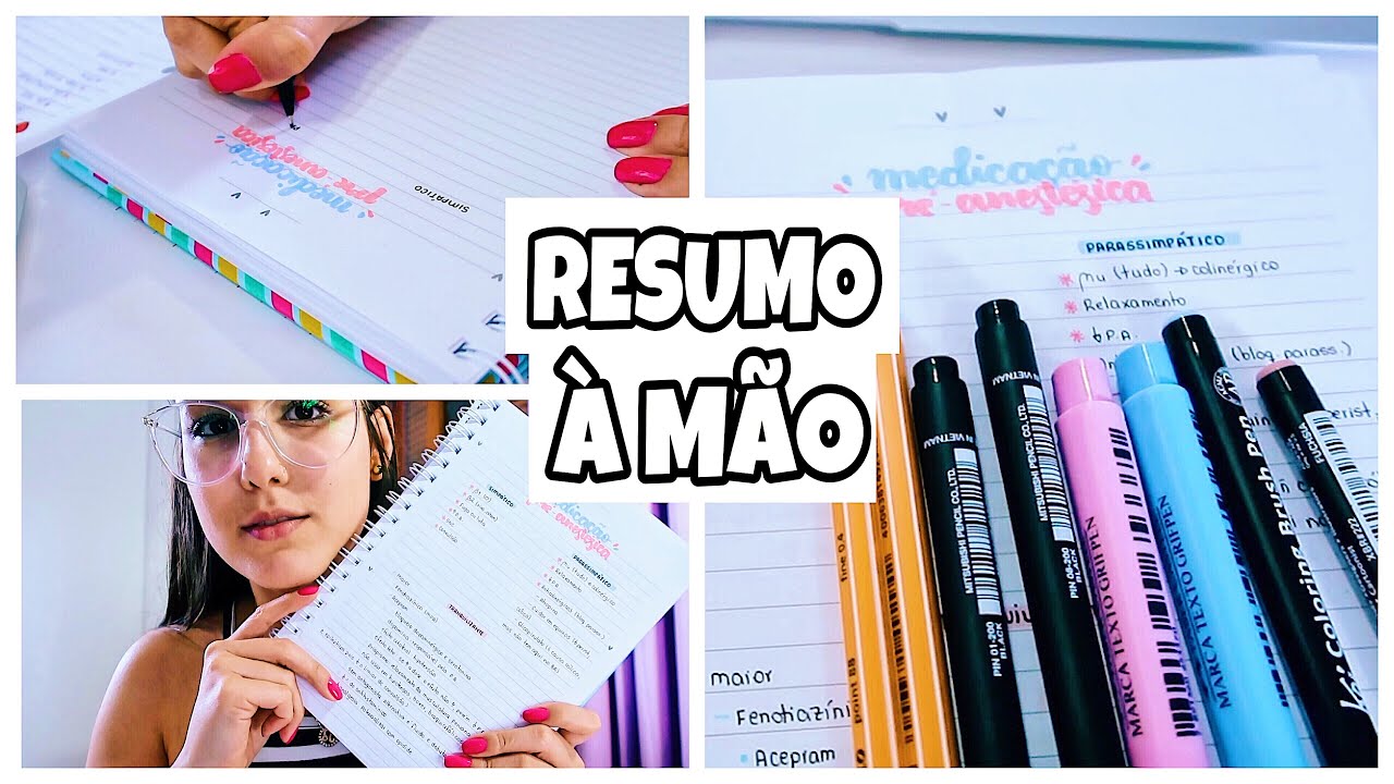 STUDY VLOG | Fazendo um resumo todo à mão