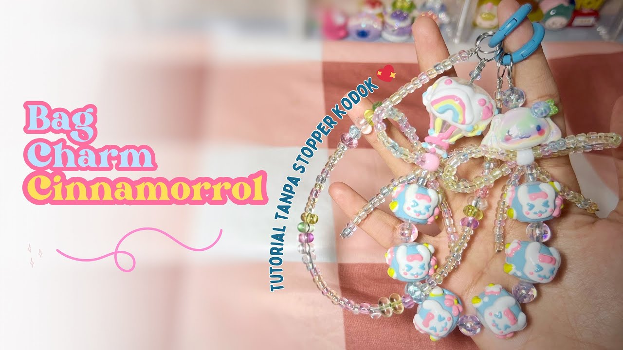 DIY Bag Charm Cinnamorrol | DIY Phonestrap Tanpa Kodokan | Gantungan Hp