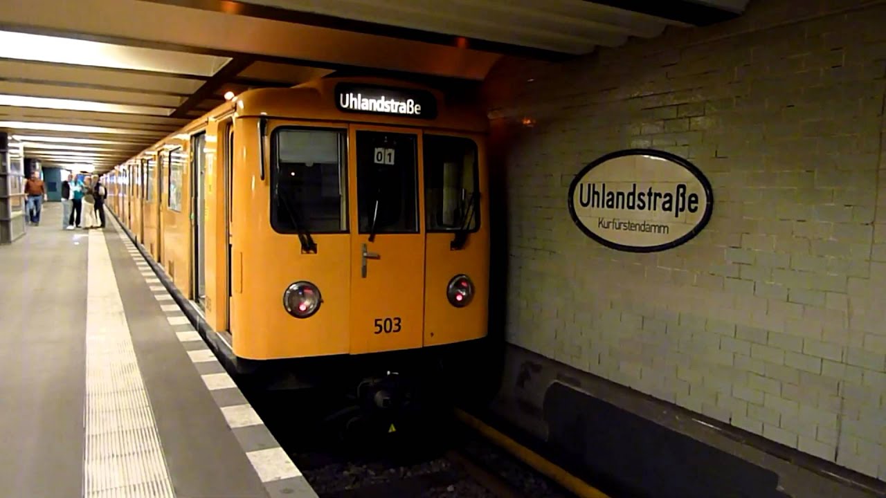 U-Bahn Berlin Bahnhof Uhlandstraße U1 [HD]