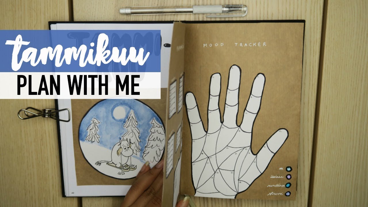 TAMMIKUU plan with me | bullet journal Suomi 2019