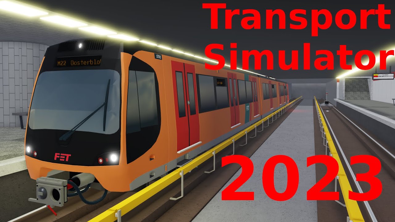 Driving the Metro on Metro Line M22 | ROBLOX Transport SImulator 2023