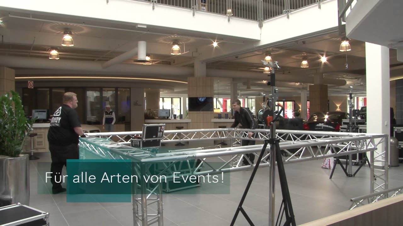 DJ VOSSI: Paket Mega - Aufbau Traversensystem 4x4x3m - Zeitraffer