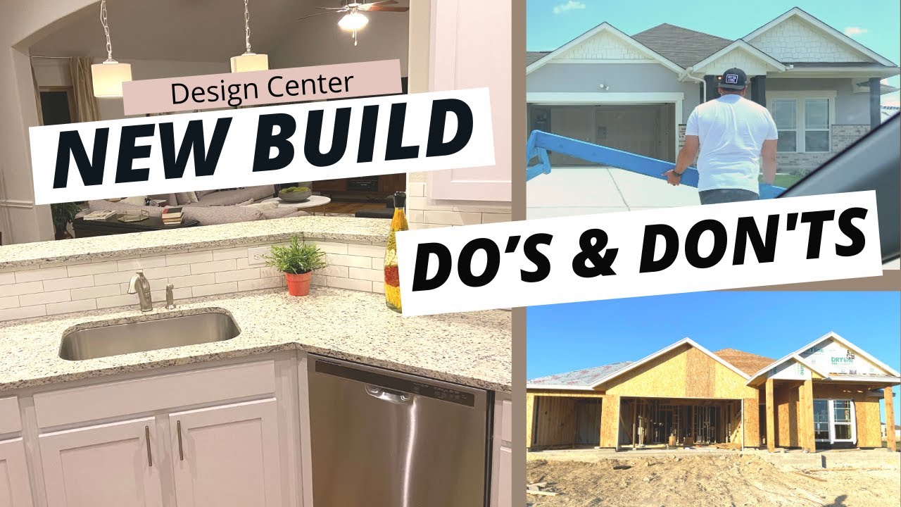 New Home Design Center -Upgrades Dos and Don'ts (Video 2)