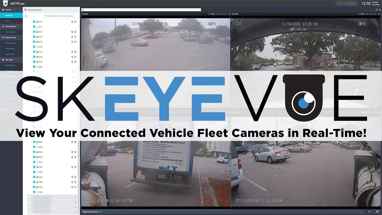 View Connected Vehicle Fleet Cameras in Real Time! | skEYEvue