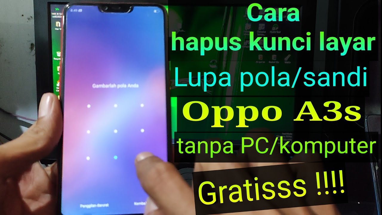 Удалить графический ключ на Oppo A3s без компьютера || Oppo A3s забыл графический ключ