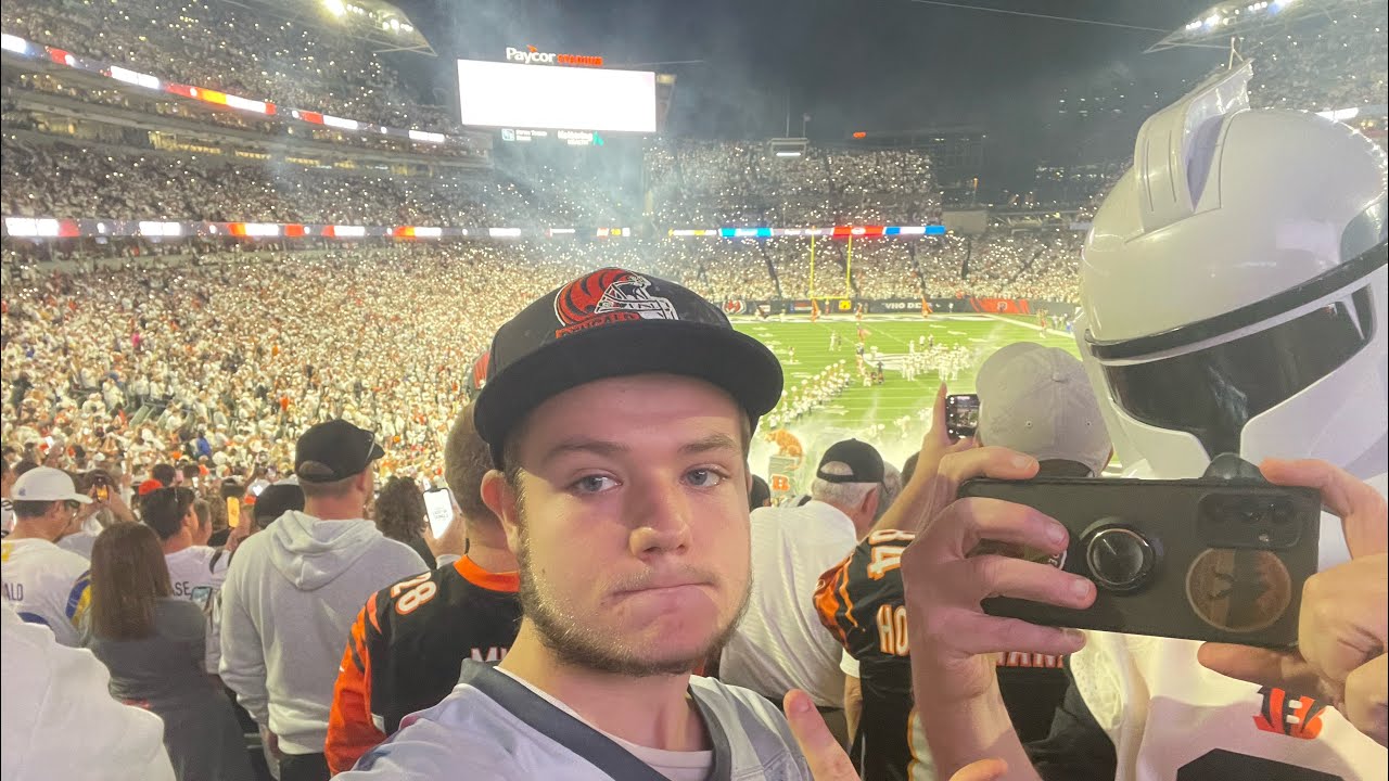 Bengals Vs Rams Vlog White Out 🤍Game We Win  🐅 @penguinrea0088 ❄️ #nfl #bengals #rams #vlog