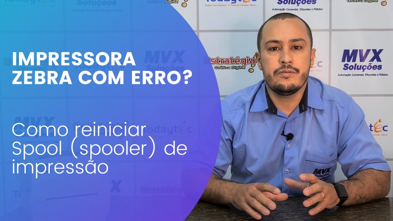 Impressora Zebra com erro? Como reiniciar Spool (spooler) de Impress&atilde;o