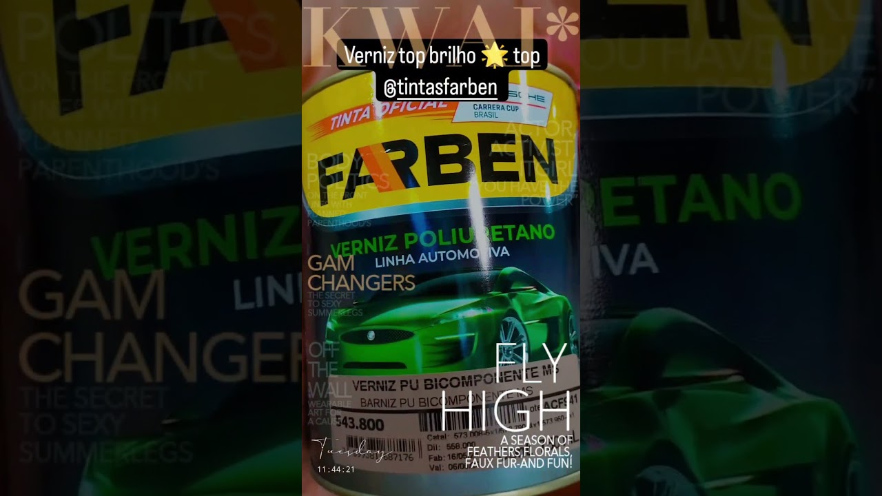 aplica&ccedil;&atilde;o do verniz da FARBEN