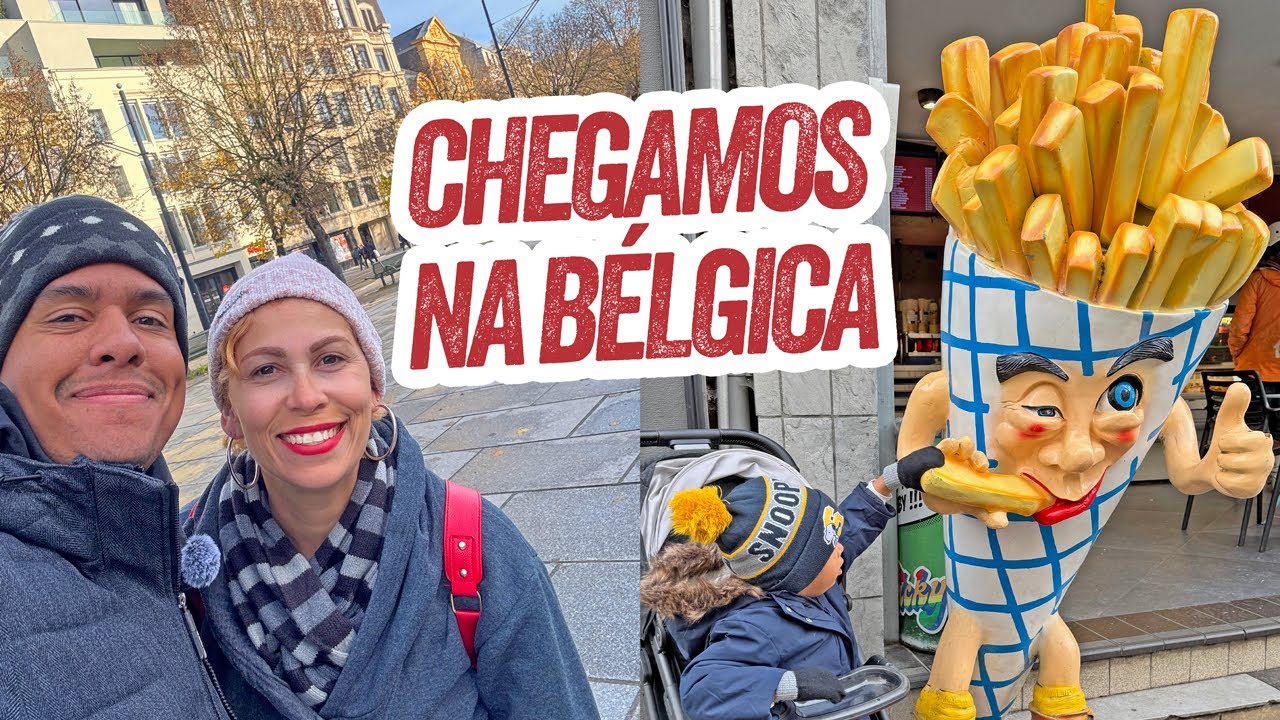 NOSSA PRIMEIRA VEZ NA BÉLGICA 🇧🇪 GENT, WAFFLES E BATATAS FRITAS INCRÍVEIS