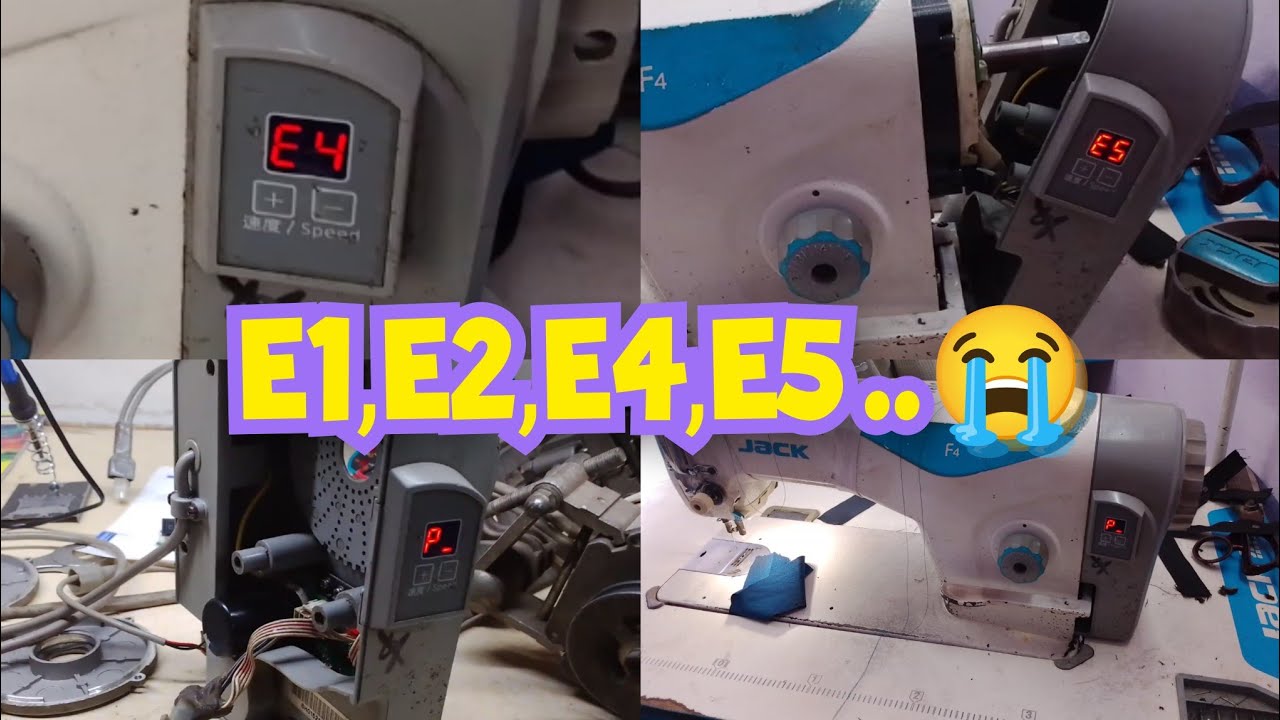 Jack F4 E4 How to Solve ||जैक की मशीन में एरर फोर का प्रॉब्लेम कैसे ठीक करूं ||Juki Machine E4 ||