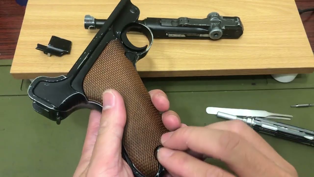 R.E.C. Research - WE Luger P08 GBB lower body assumable.