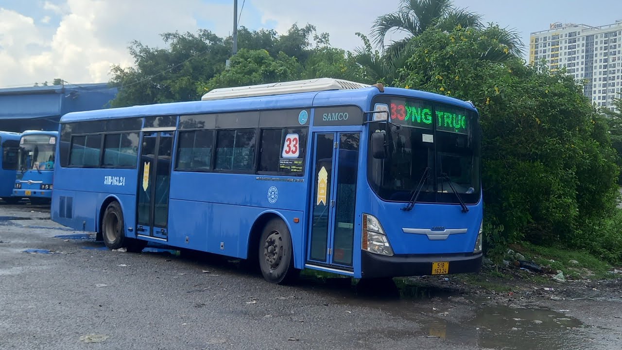 Full hành trình lượt đi xe buýt 33 rời BX.An Sương đến BX.buýt Khu B ĐH.Quốc Gia Tp.HCM