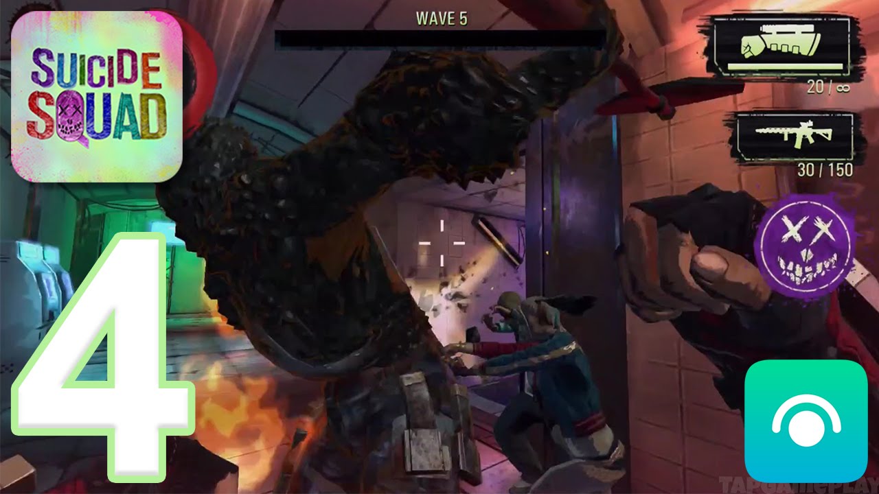 Suicide Squad: Special Ops - Gameplay Walkthrough Part 4 - Deadshot: Waves 1-12 (iOS, Android)