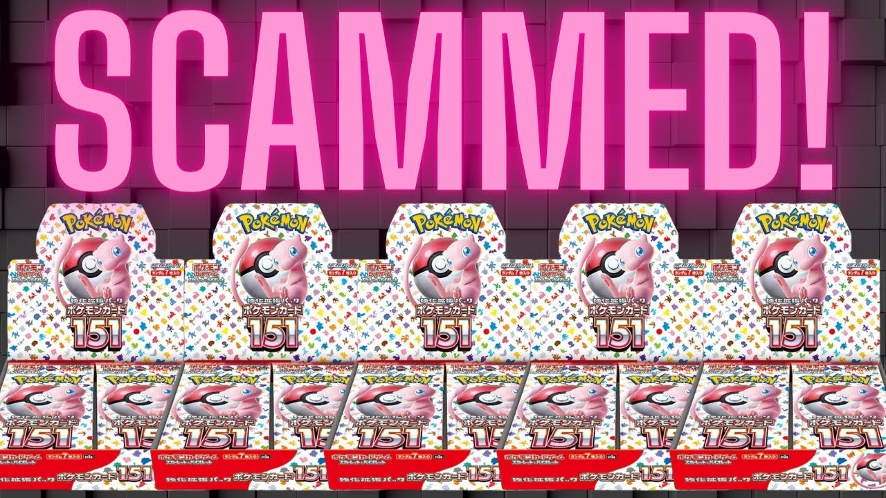 I got scammed with a FAKE 151 Booster Box!