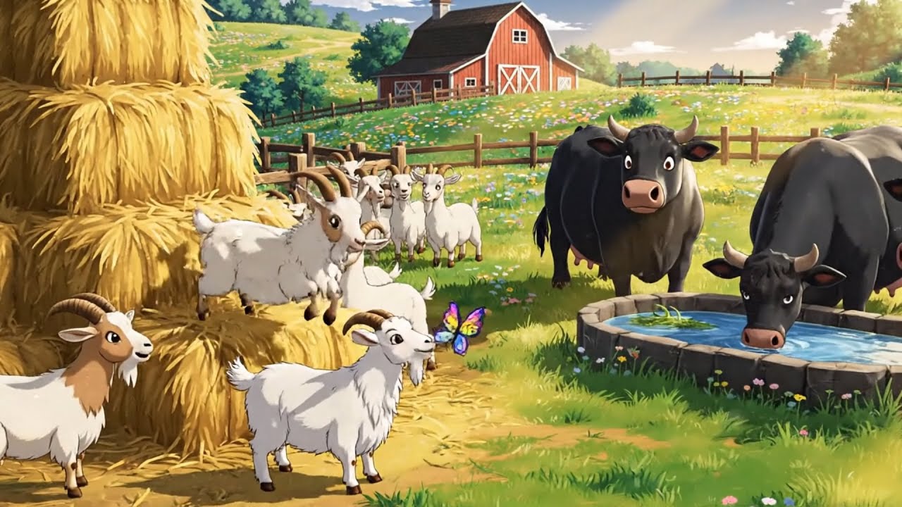 Cute Animals on a Relaxing Farm | Peaceful Rural Life with Farm Animals