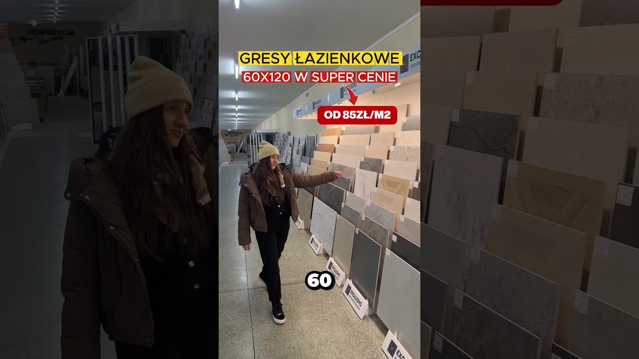 U nas gresy łazienkowe 60x120 w super cenie &mdash; tylko 85 zł/m&sup2; 🔥
