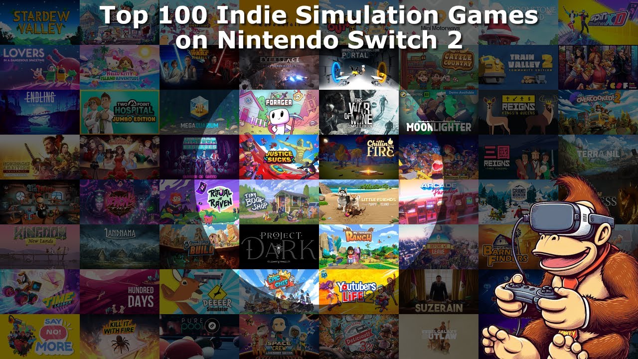 Top 100 Indie Simulation Games on Nintendo Switch 2