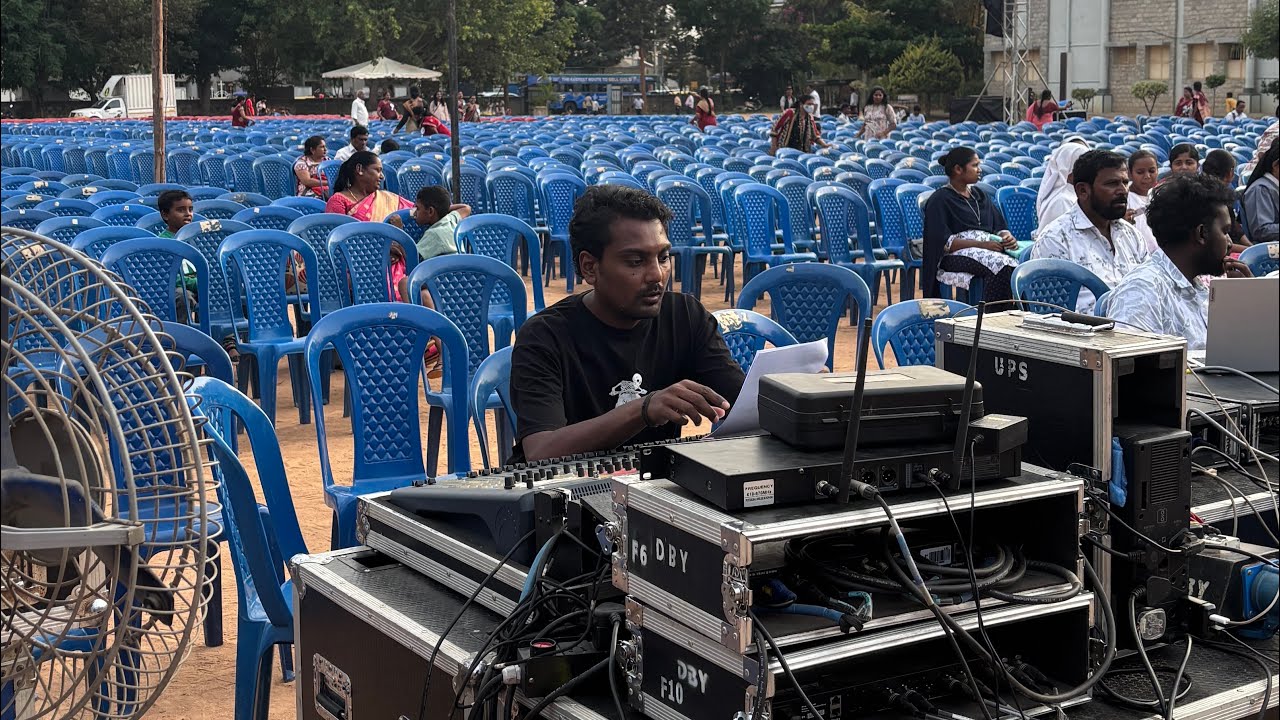 Live sound setup for Mahime at TC palya || Pope linearray || live Light and sound show||