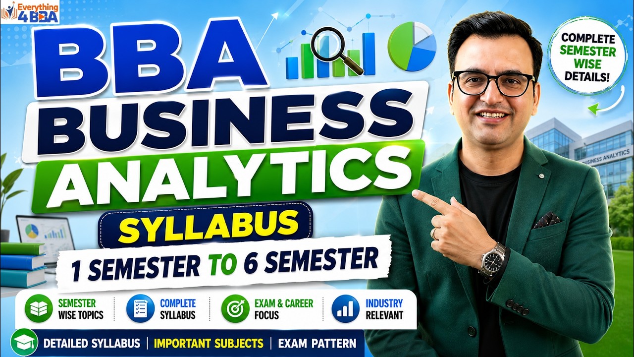 BBA Business Analytics Syllabus 2026 | Complete Semester Wise Subjects Explained