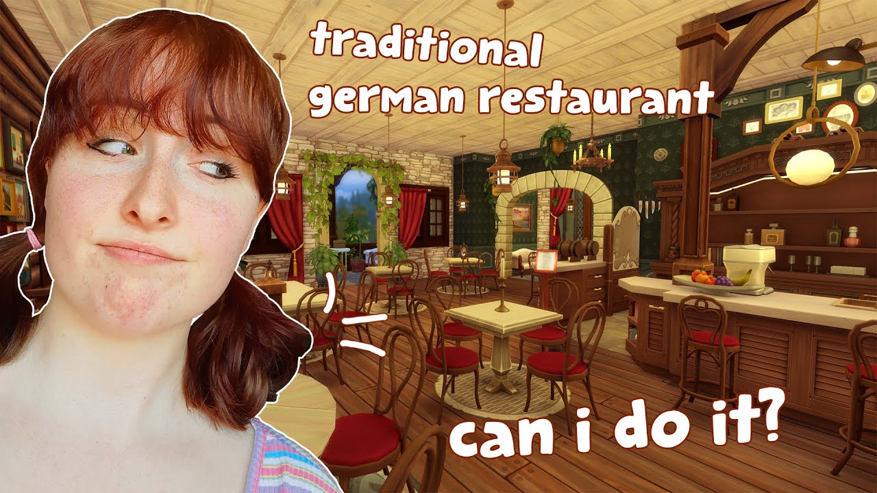 building a german restaurant in the sims 4 because im 25 % german