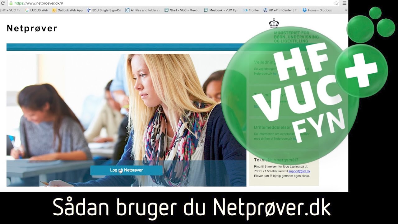 Sådan bruger du Netprøver dk, HF & VUC FYN