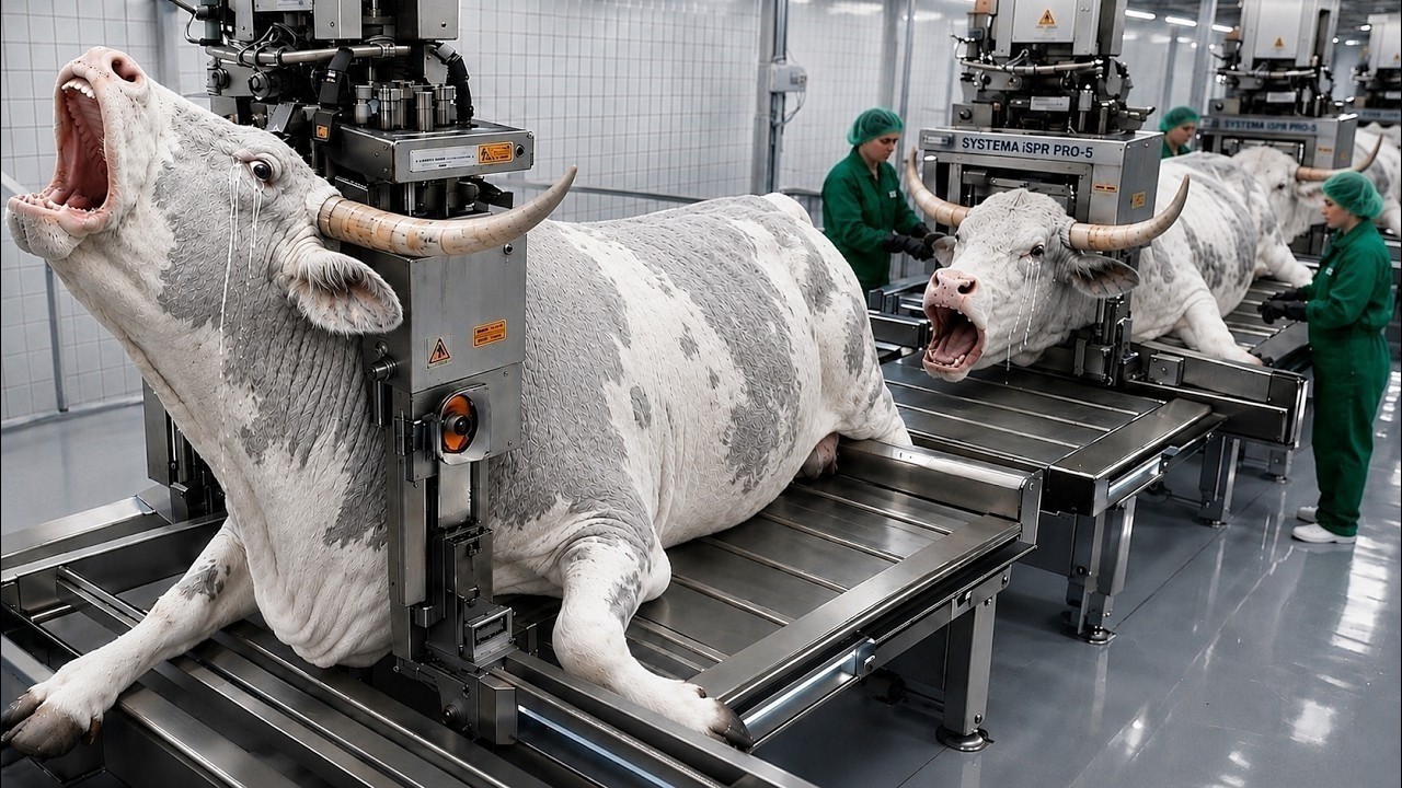 Inside The Massive white red Brahman Bull Factory: Master Crafting of Billons-Dollar Luxury Leather