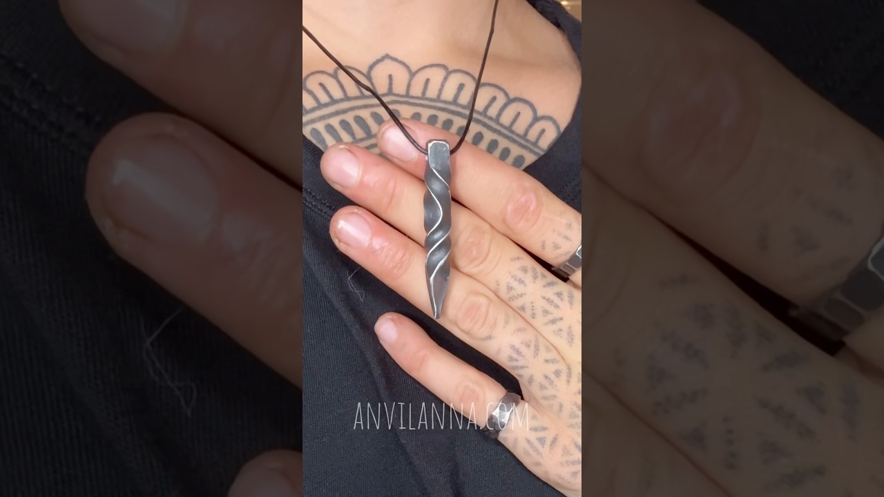 Forged & Funky Pendants 🔥 get yours on anvilanna.com! #blacksmith#forge#handmade#jewelry#pendant