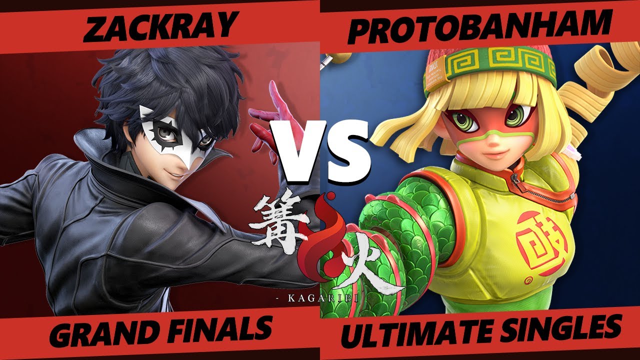 Kagaribi 4 GRAND FINALS - Zackray (Joker) Vs. ProtoBanham (MIn MIn, Lucina) SSBU Smash Ultimate
