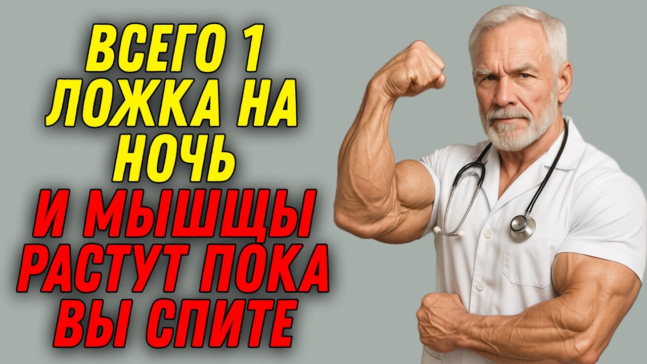 Ешьте это перед сном — и мышцы не исчезнут! Топ 4 продукта после 50
