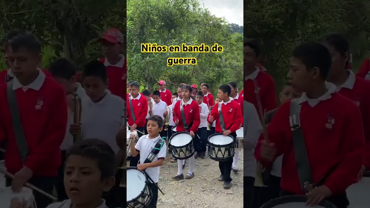 ⁠#ni&ntilde;os #tocando en #banda de #guerra 🇲🇽