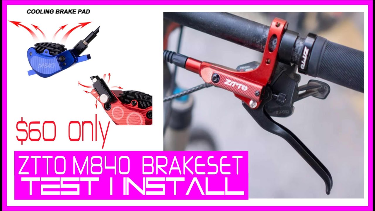 ZTTO 4 PISTON BRAKESET M840 INSTALLATION + TEST | S.A.WORKS