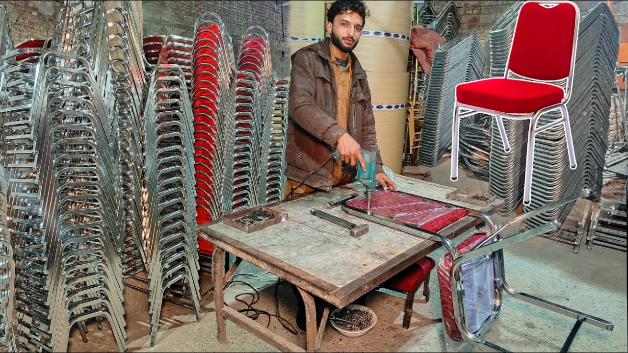Manufacturing Process of Making Quality Restaurant chair | Crafting From Stainless steel Square Pipe