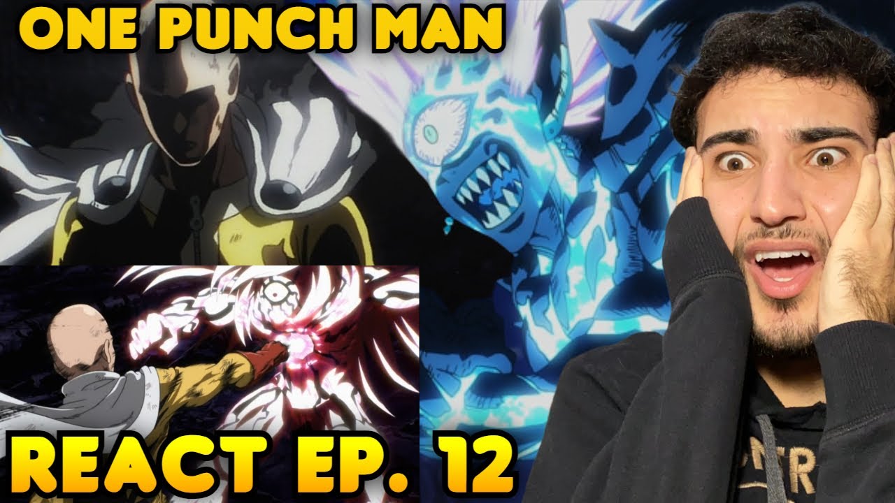 SAITAMA VS BOROS - React One Punch Man EP. 12 DUBLADO Temporada 1 REACTION